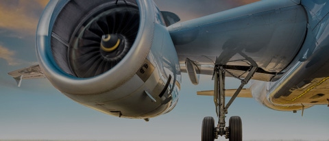 A airplane with lubricant components